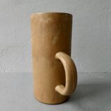 Natural tone stoneware vase
