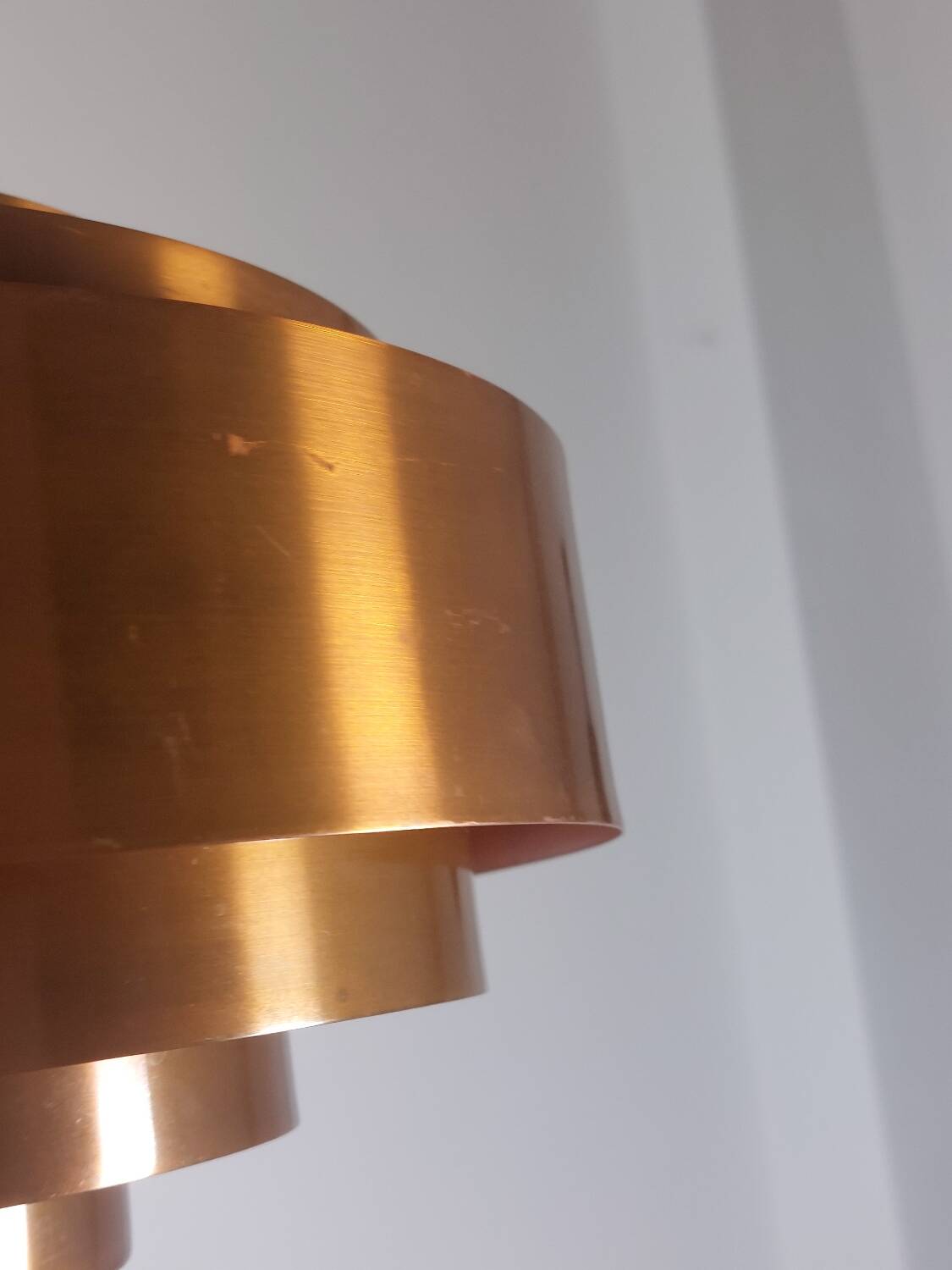 Suspension vintage mi-siècle Jo Hammerborg Ultra Copper Fog Morup