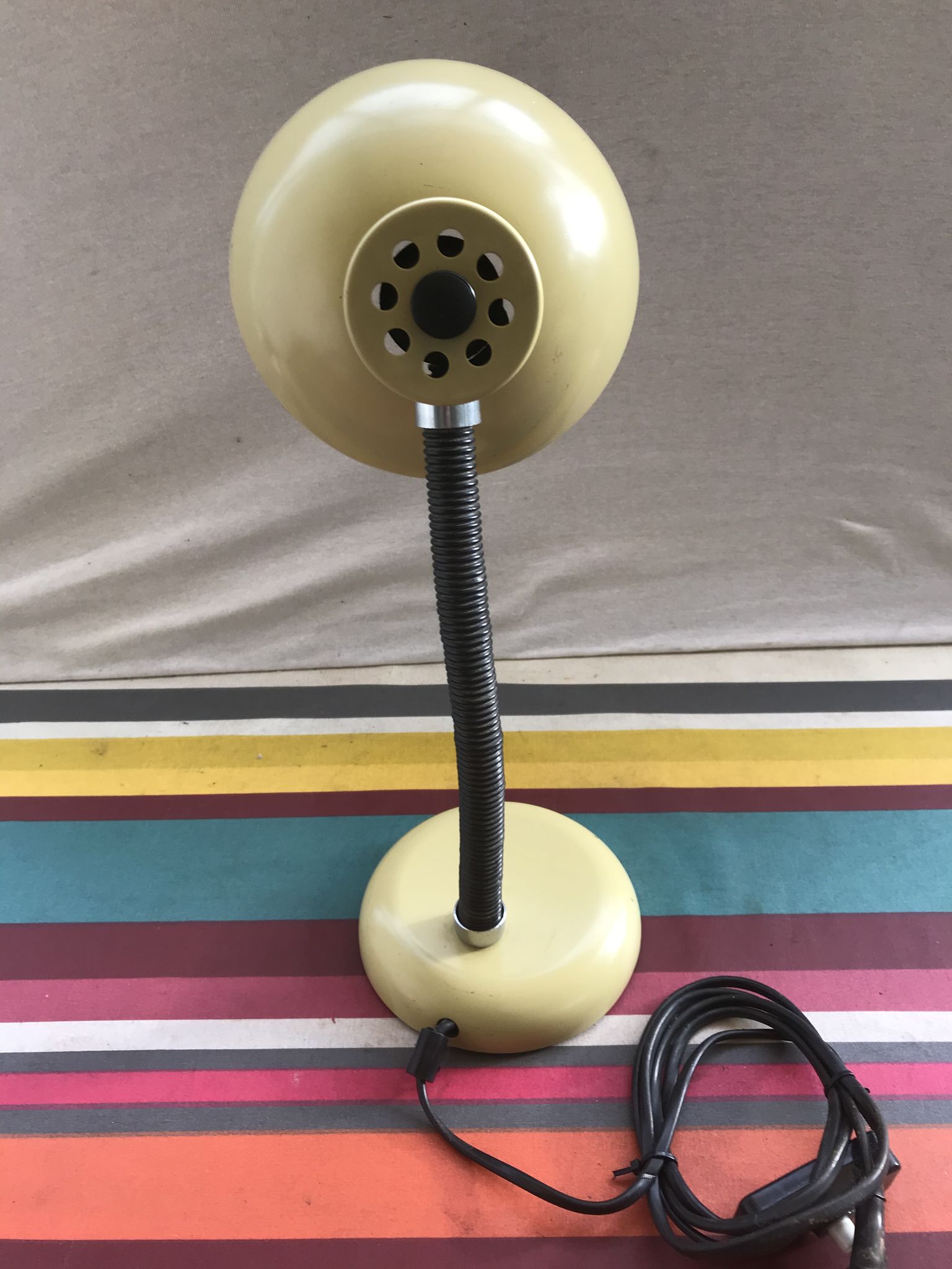 Lampe d'atelier beige, années 70
