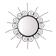Sun mirror in wrought iron - Very good condition
