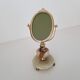 Mirror table vintage with foot psyche marble 26cm