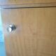 Vintage 70s light wood bedside table