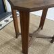 Art Deco wooden side table / end of vintage sofa or pedestal table