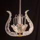 Lot de 3 lustres fontaine Art Déco de Barovier e Toso, verre de Murano, 194