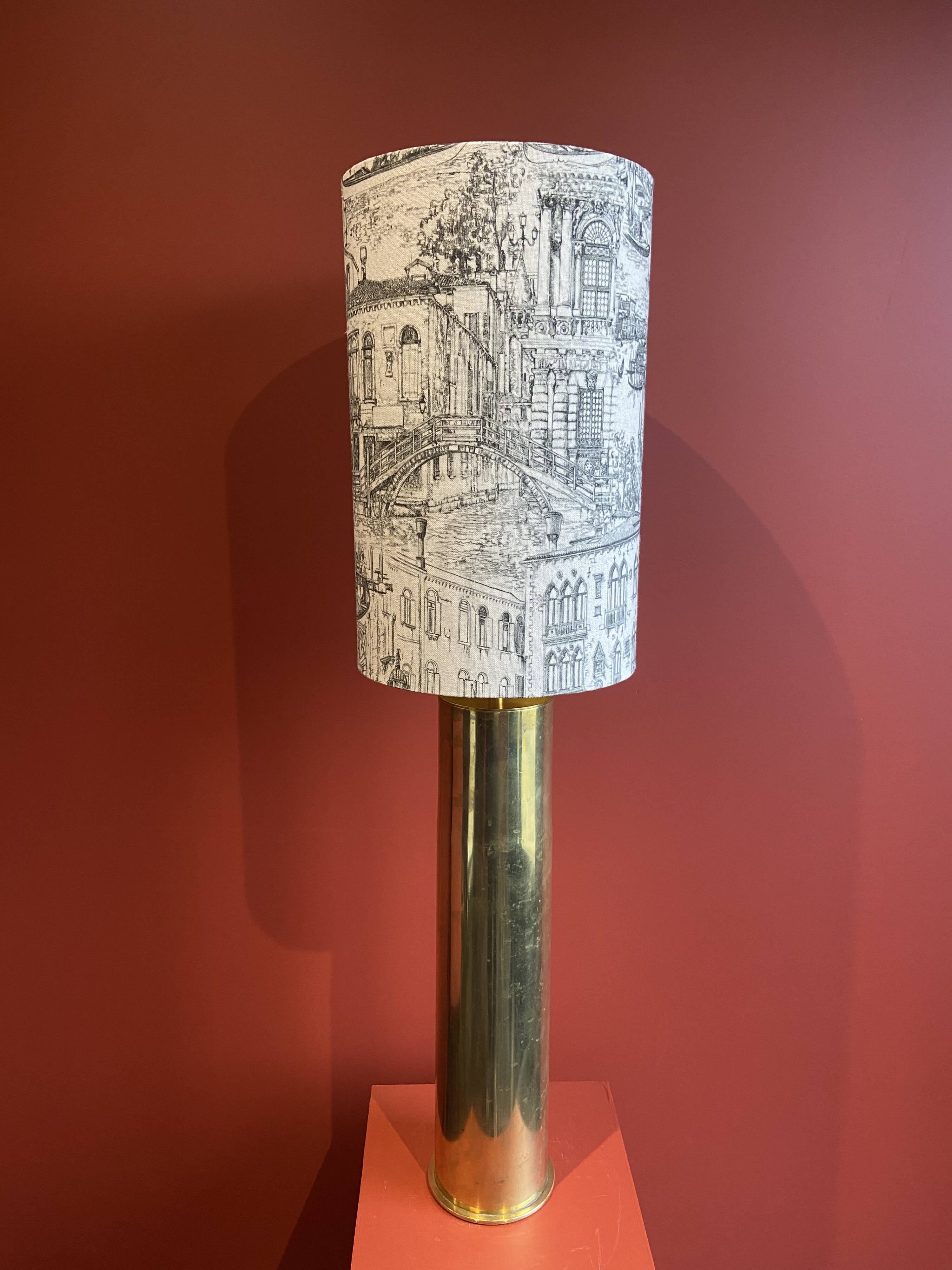 Table lamp "German Magdeburg Shell Socket" World War I, from