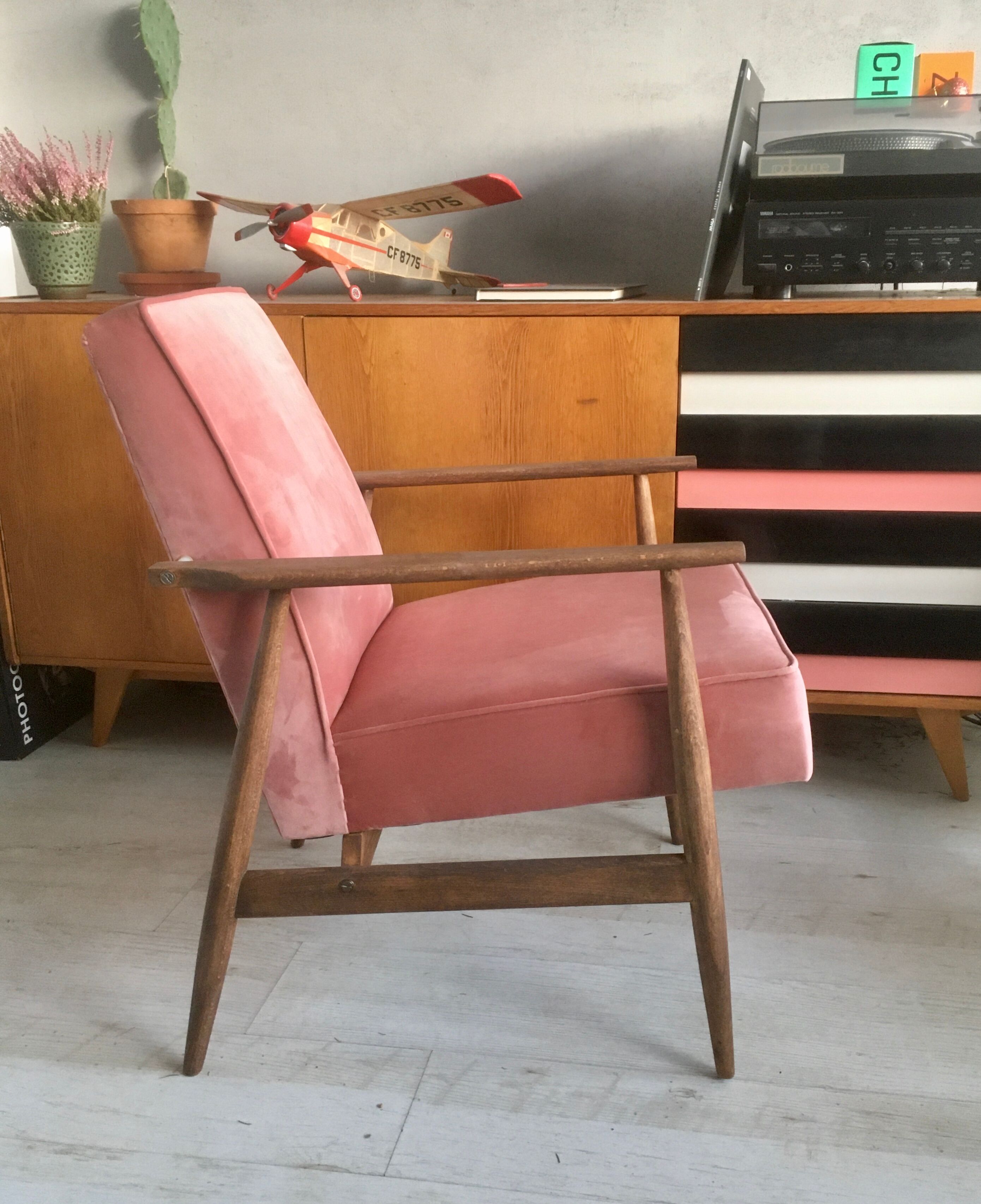 Fauteuil original vintage poli 300-190