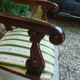 Ancient English mahogany armchair