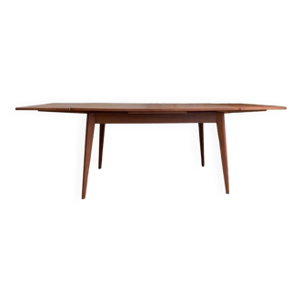 Vintage extendable teak dining table