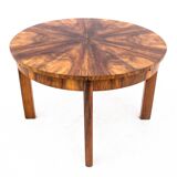 Art Deco dining set, table et 4 chairs, Poland, 1940s