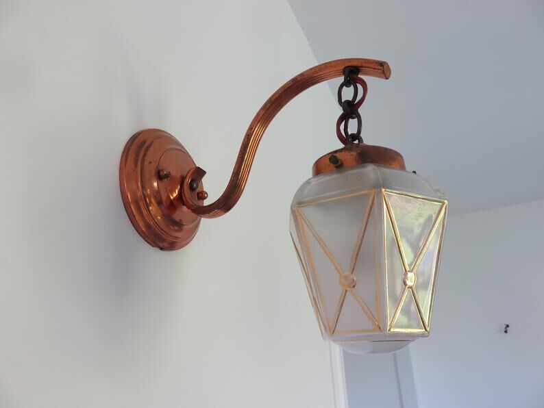 Wall light "lantern" art deco years 20 30
