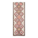 1970s Turkish Oushak Handmade Wool Cotton Pink Runner Rug 92x267