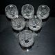 Set of 6 white wine glasses 1900 in cut crystal BACCARAT model 9157 catalog 1907 H13.5
