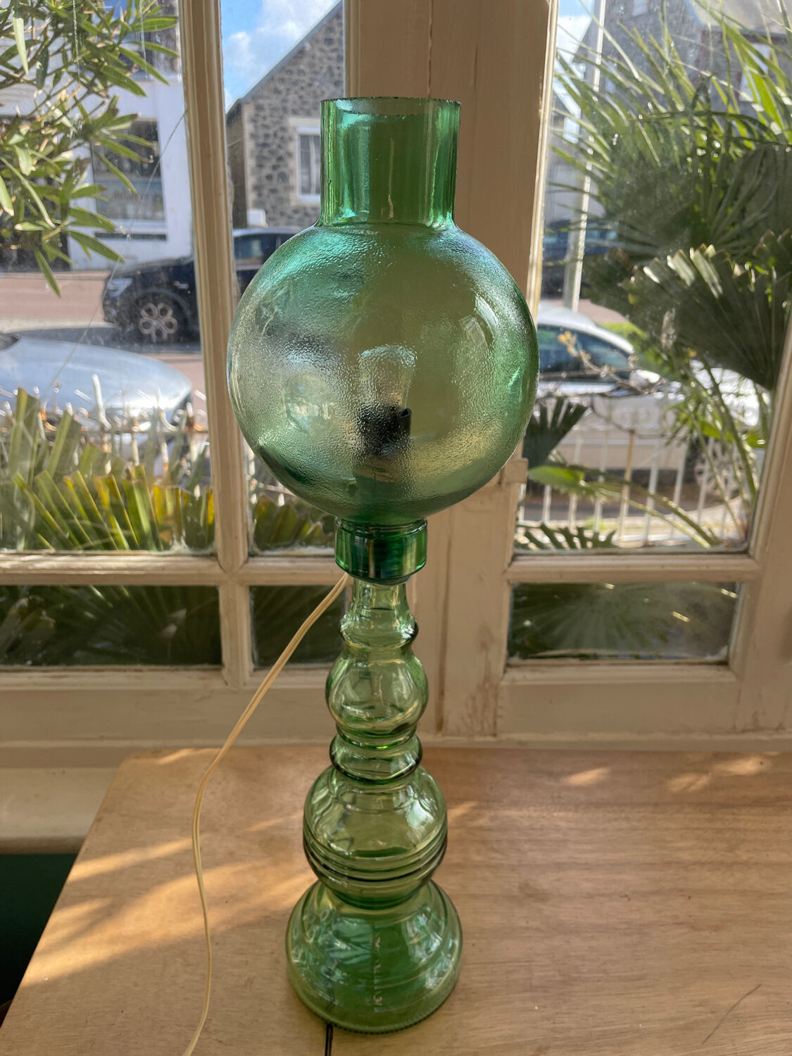 Spectacular Italian glass lamp