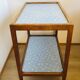 Rolling service 50s/60s in oak and bluish vinelia