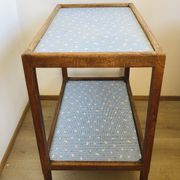 Rolling service 50s/60s in oak and bluish vinelia