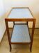Rolling service 50s/60s in oak and bluish vinelia