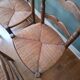4 rustic straw chairs