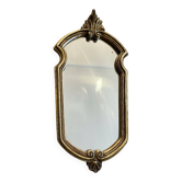 Vintage gilded wood Rococo mirror from the 1970s.