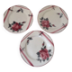 Terre de Fer Digoin plates, vintage rose