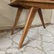 Scandinavian style bedside table with tapered legs from the 1960s.