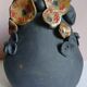 Raku vase, handmade