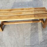 Petit banc en chêne brut