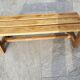 Small bench in raw oak