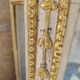 Italian display cabinet from the mid-18th century, Louis XV period, in lacquered and gilded wood.
