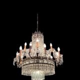 Italian crystal chandelier, 1940s