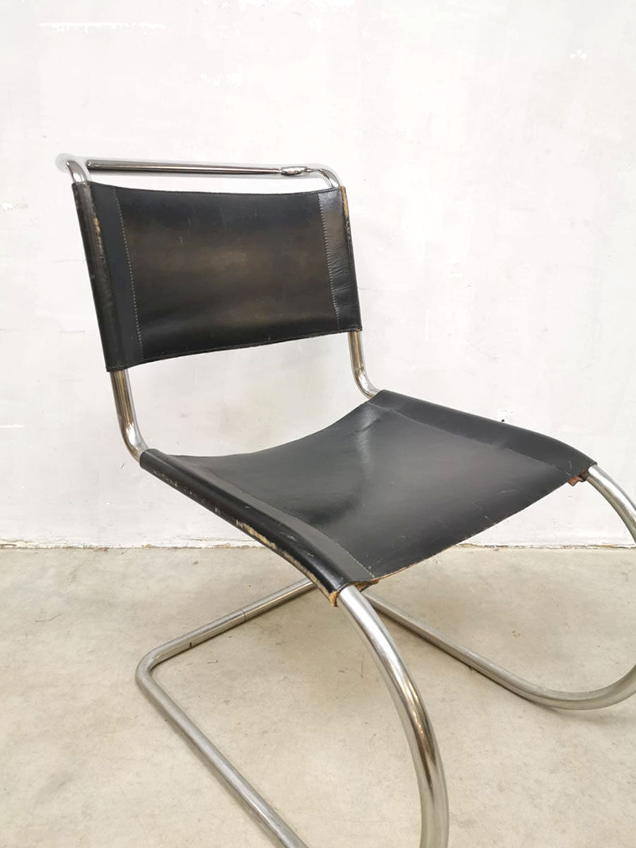 Chaise modèle MR10 par Mies van der Rohe pour Knoll international Selency