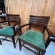 Set of 6 chairs and 2 armchairs by Gaston Poisson