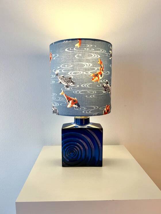 Table lamp without wire in vase by Cari Zalloni for Steuler