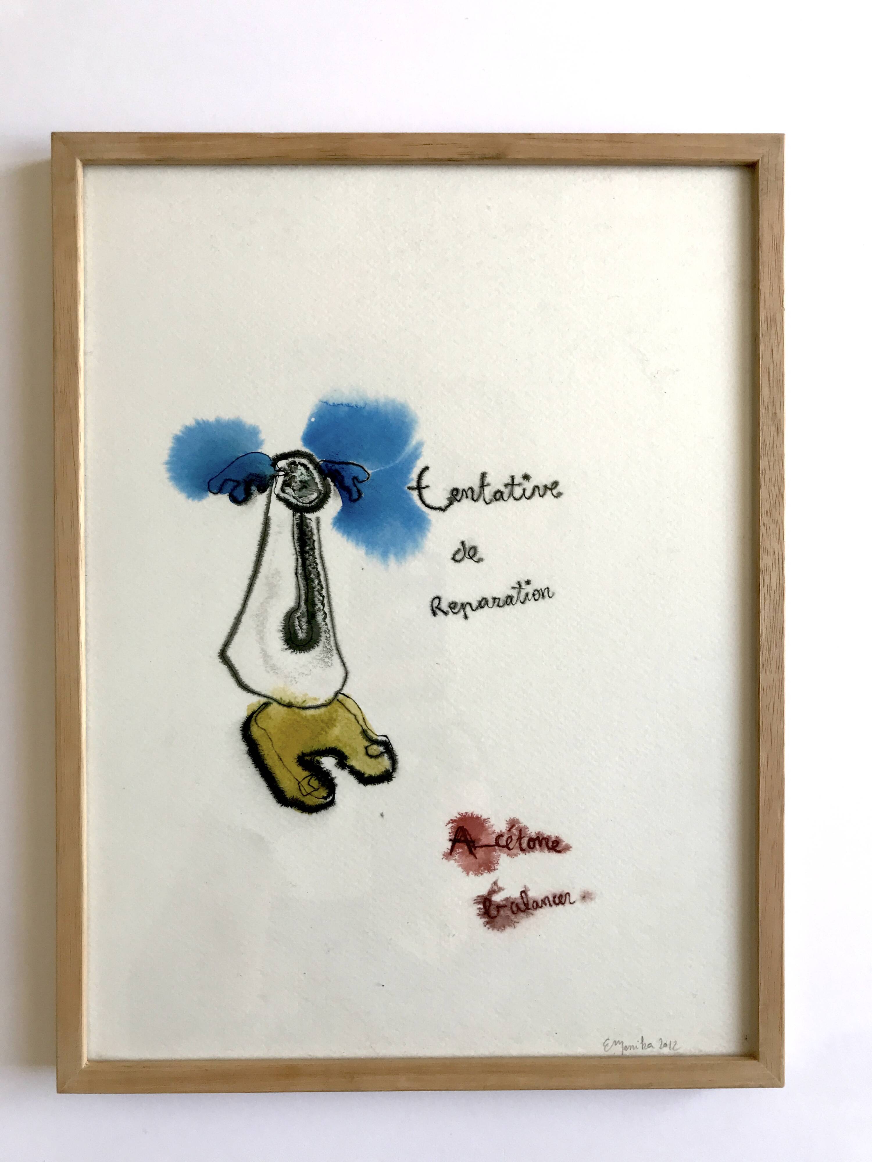 Emmanuelle MESSIKA, Untitled 9 (Drawings series), 2012. Ink on paper signed in pencil