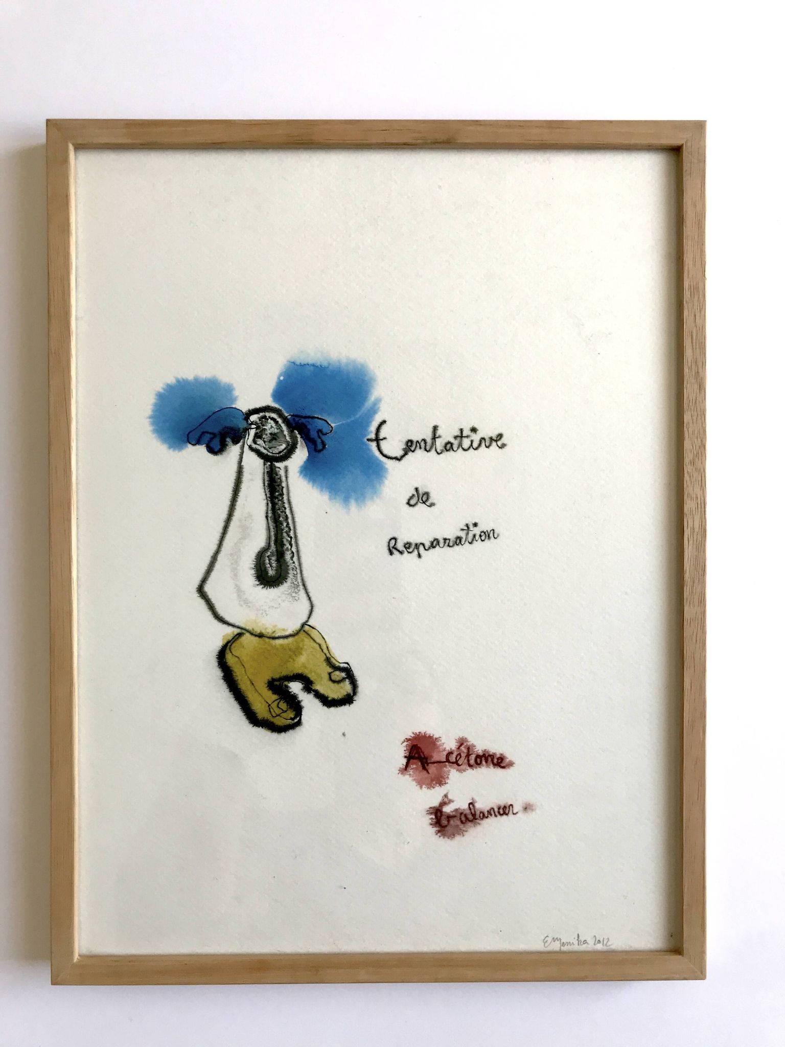 Emmanuelle MESSIKA, Untitled 9 (Drawings series), 2012. Ink on paper signed in pencil
