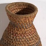 Large antique wicker vase (c.1920) #4