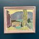 Original Mid Century Swedish Gouache – "Landskap 1966" By John Hedman – Vintage & Framed – 52 × 44 Cm (20.5" × 17.3")