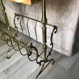 Marble and gilded bronze magazine rack