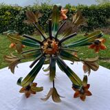 Metal chandelier Italy 60s/70s