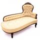 Chaise longue, France, vers 1890.