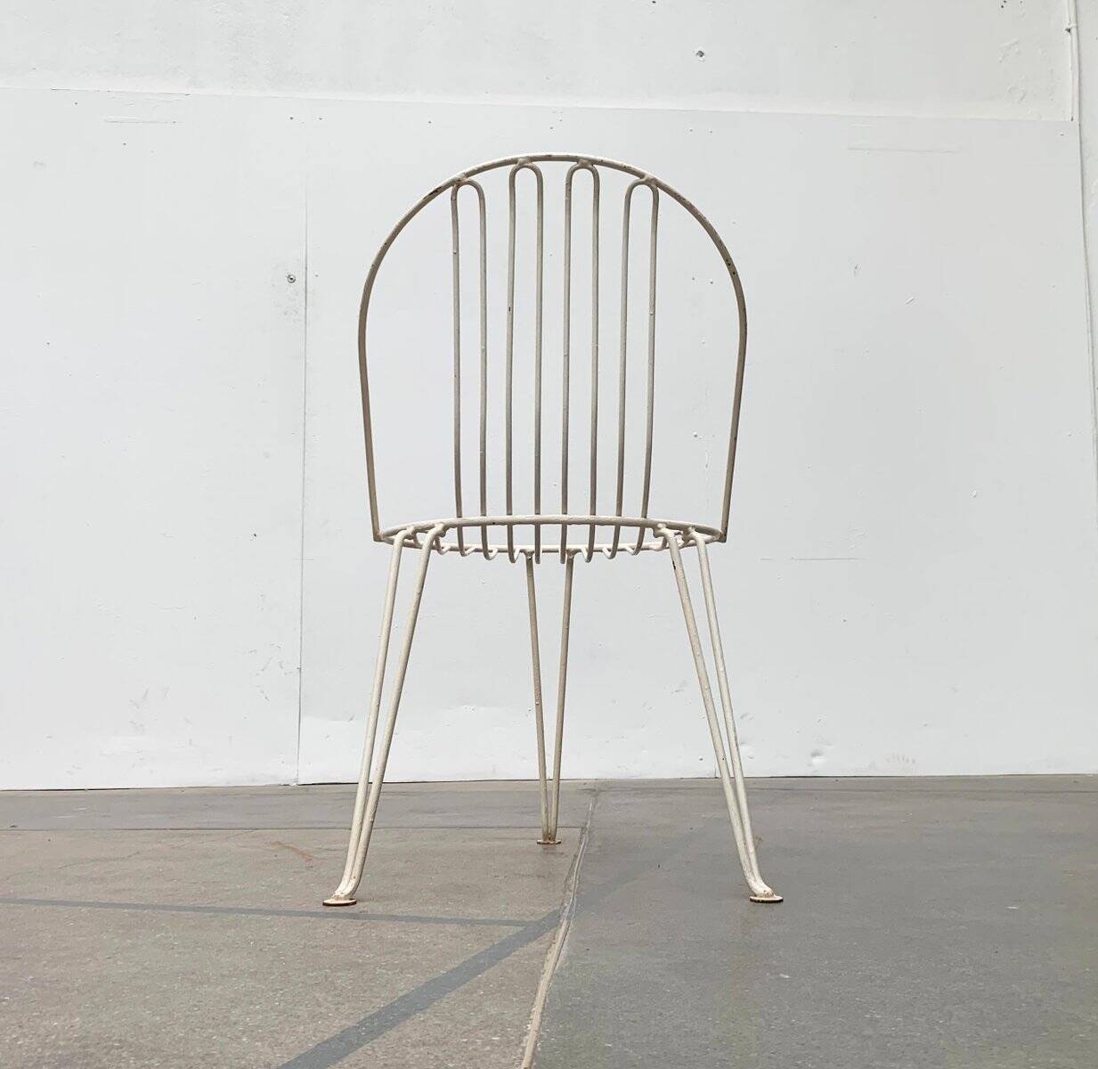 Set of 2 mid-century German metal garden chairs by Mauser Werke Waldeck