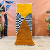 Tapis couloir artisanal en laine 300cmx70cm