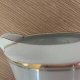 Crémier en porcelaine de Limoges – Filets dorés – Vintage