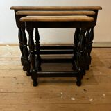 Three nesting coffee tables