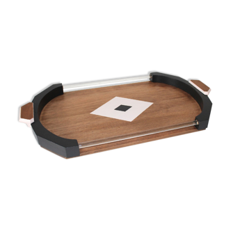 Wooden art deco tray