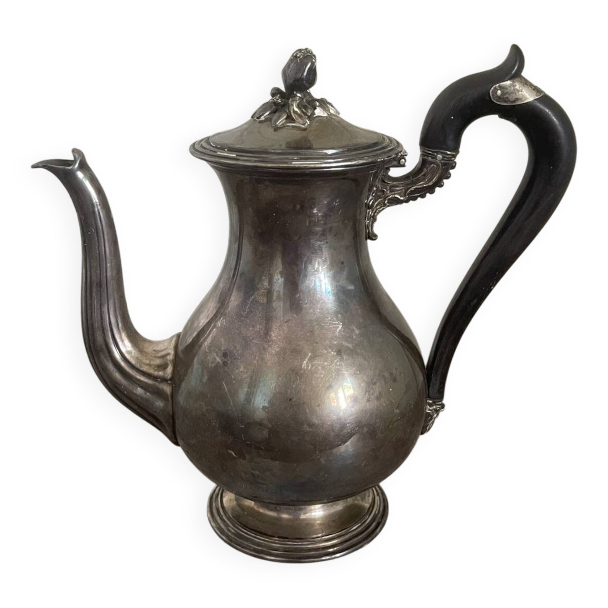 Antique silver-plated coffee pot teapot art nouveau christofle