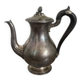 Ancien cafetière théière metal argente art nouveau christofle