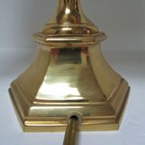 Solid gold brass lamp in neo-classical style