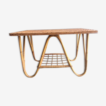 Rattan coffee table