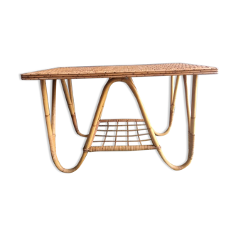 Rattan coffee table