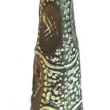 Vase vallauris black and gold